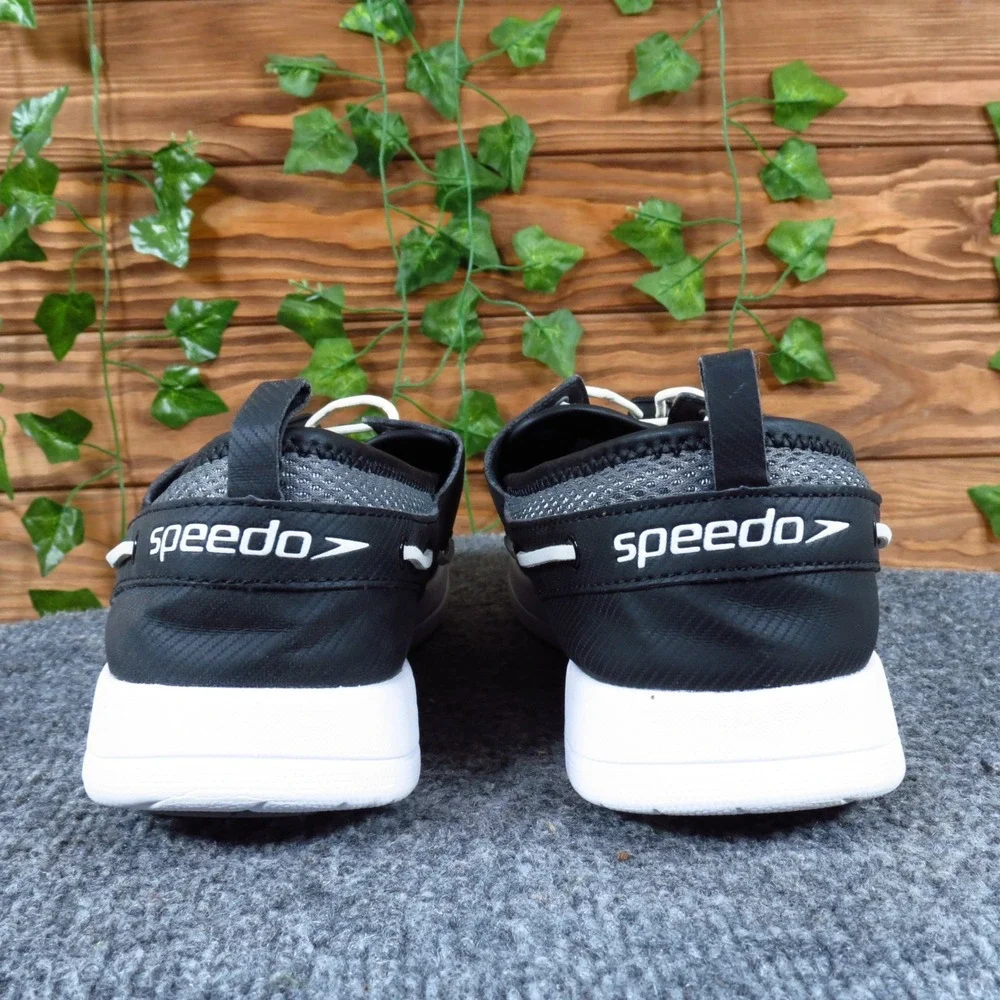 Speedo Port Women Water Boat Shoe Size 10 Aquatic Performance Black Synthetic‎